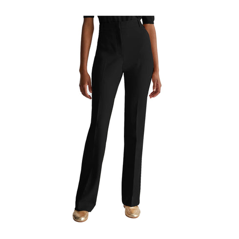 Liu Jo Pantaloni Pantalone Donna flare a vita alta Nero - Francavilla Moda